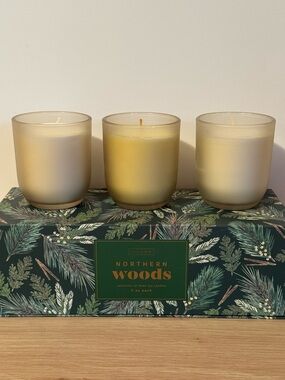 Illume Candle Gift Set Northern Woods - Set of 3 Box Included